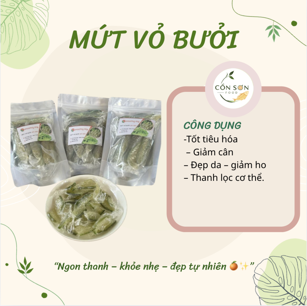 Mứt vỏ bưởi healthy