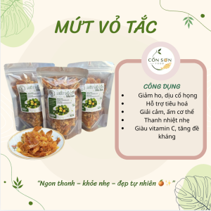 Mứt Vỏ Tắc Cồn Sơn Food – Món Ăn Vặt Nhà Làm Thơm Ngon Tự Nhiên